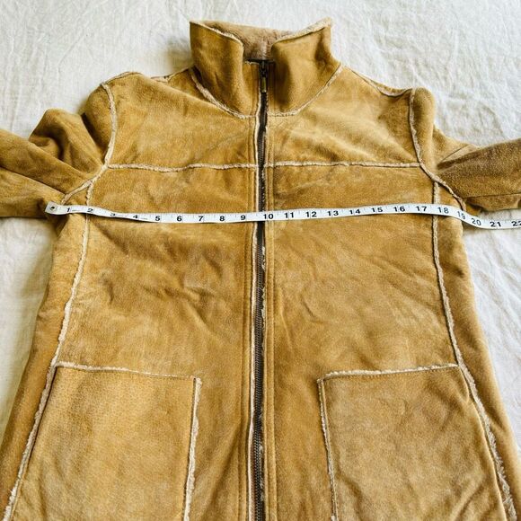 Vintage Penny Lane Coat Suede genuine leather with soft interior size M by Winli - Picture 7 of 8